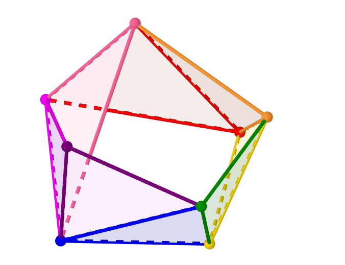 A Mobius loop made of triangles