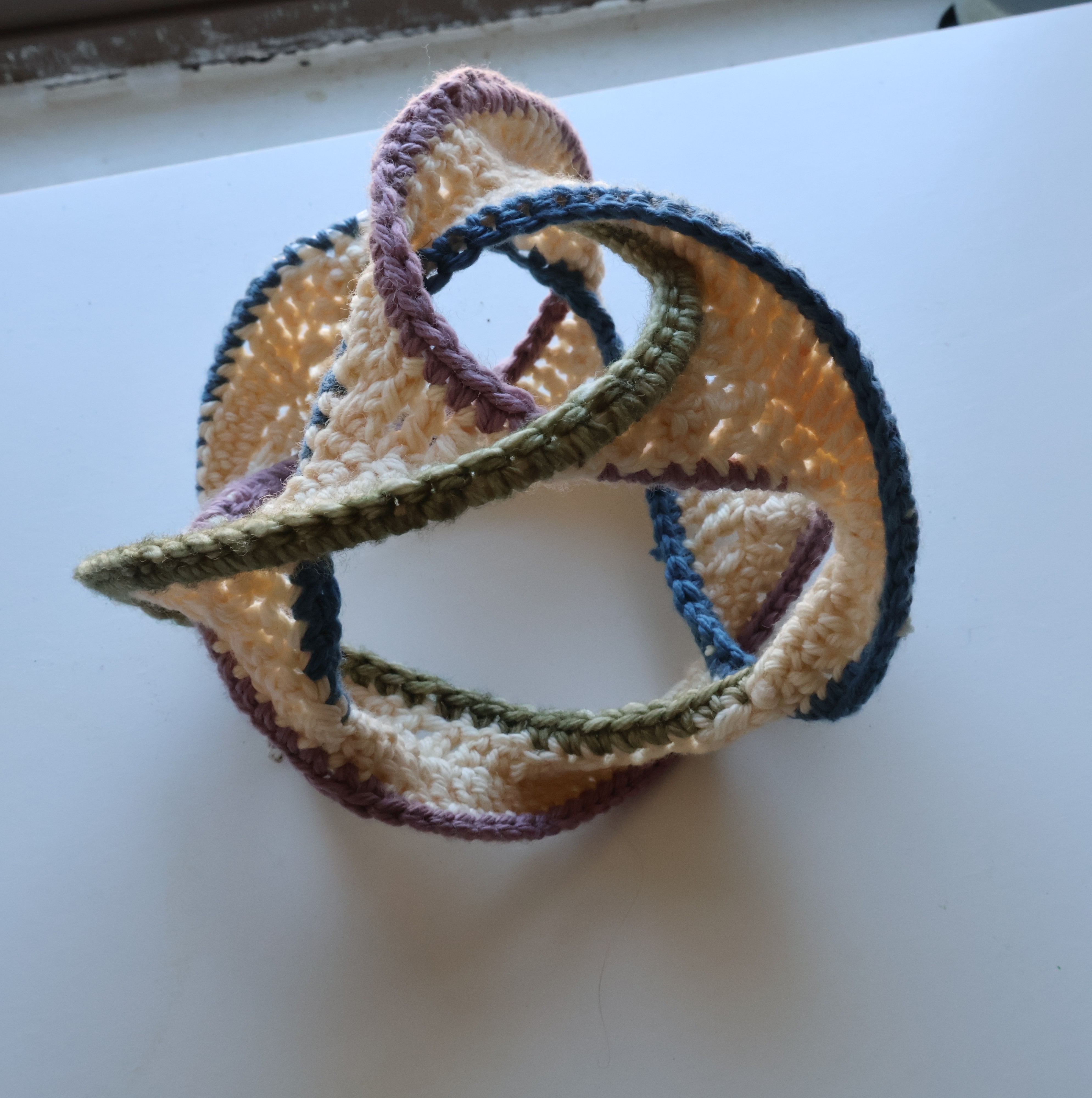 A surface based on the truncated tetrahedron with 3 boundary components